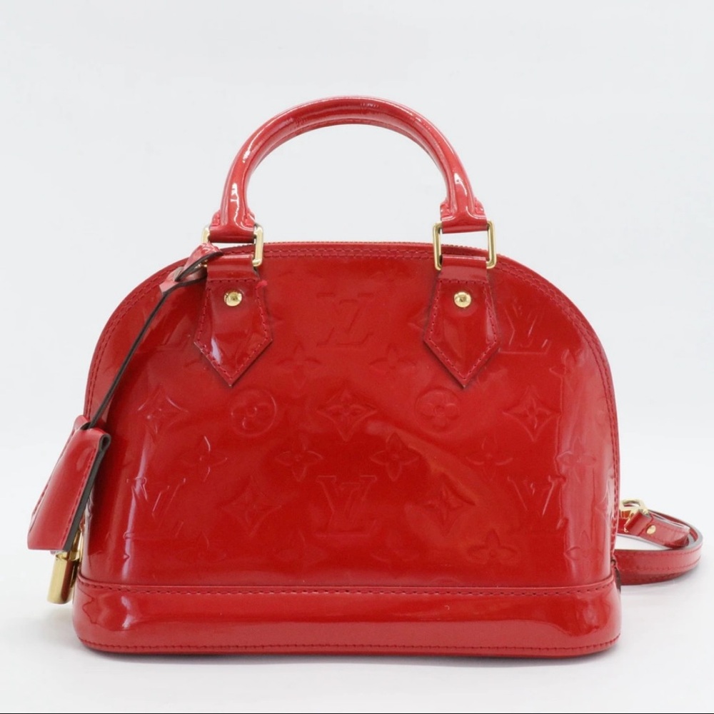 SOLD - Louis Vuitton Red Alma BB